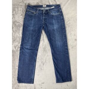 Naked Famous Indigo Selvedge Jeans Mens 33x28 Weird Guy Button Fly